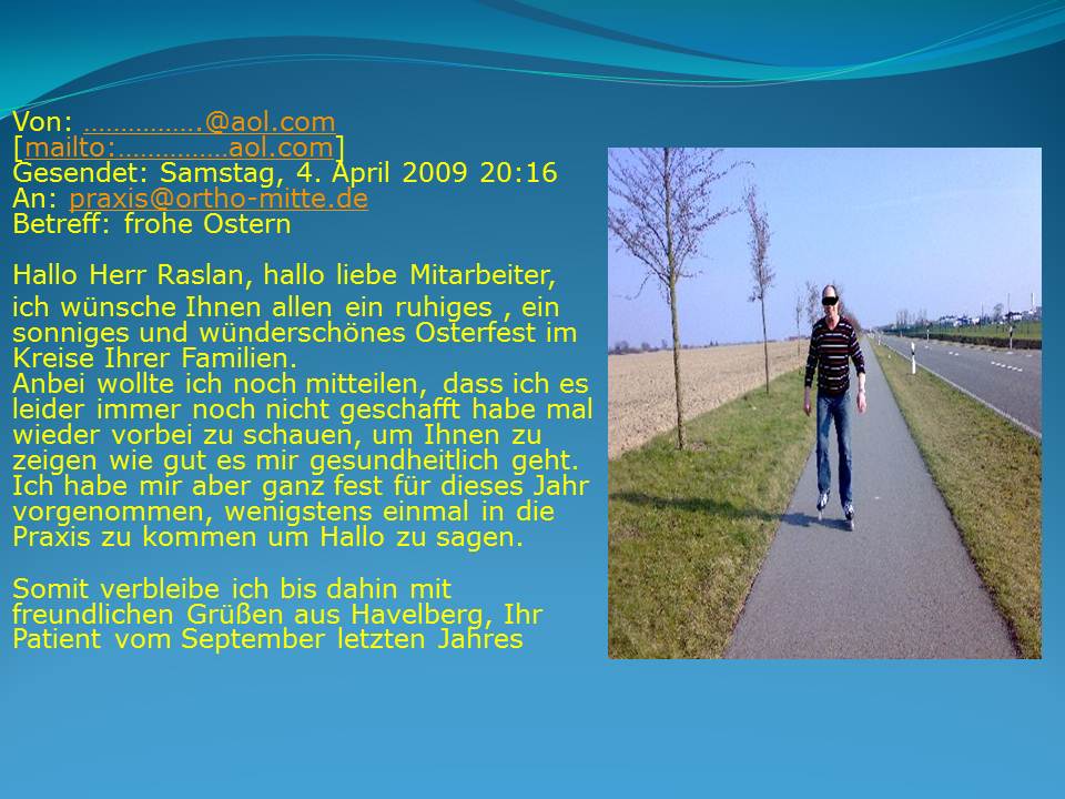 Kappenprothese Hüftgelenk oberflächenersatz Fallbeispiel 2 Dr. Raslan Berlin
